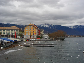 Vevey au bord du lac Léman